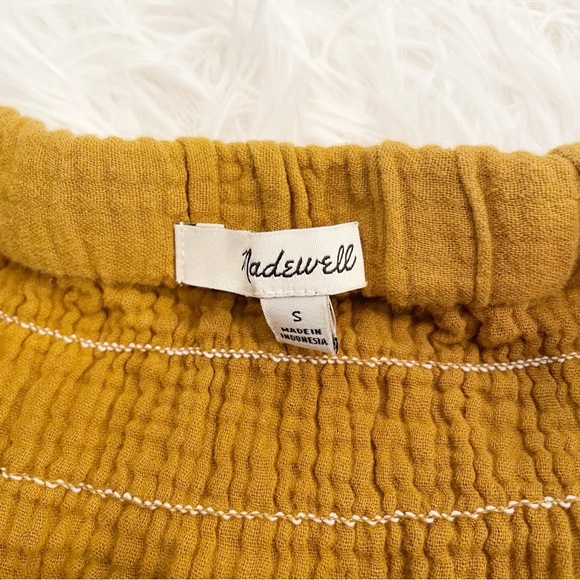 Madewell Mustard Tiered Circle Skirt - Picture 3 of 7